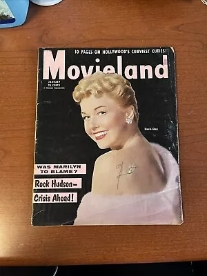 Movieland Magazine January 1955 - Doris Day Cover • $0.99