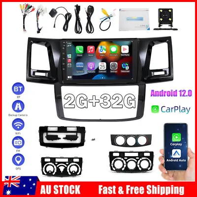 $211.99 • Buy 9'' Android 12 For Toyota Hilux 2005-2014 Car Stereo Gps Apple Carplay Head Unit
