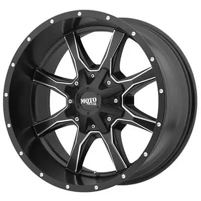 4ea 17x8  Moto Metal Wheels MO970 Black Milled Off Road Rims(S46) • $776