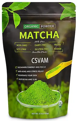 Organic Matcha Tea Powder Premium Grade 100g Pack Japanese Matcha & Wooden Spoon • $15.99