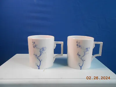 Vintage Meissen Blue Orchid Mug (Set Of 2) • $139