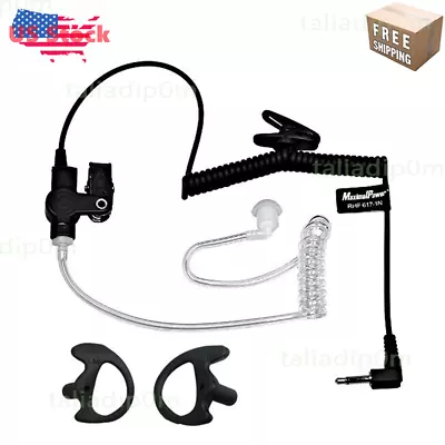 3.5mm Listen Only Acoustic Tube Police Headset Earpiece For Motorola Speaker Mic • $8.55