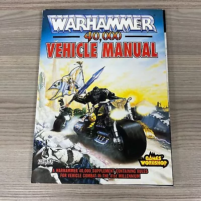 Vehicle Manual Warhammer 40000 Supplement Rogue Trader 1st Edition 1992 Rules • £99.95