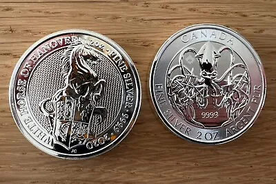 Silver Bullion Coins 2x 2oz Canada Kracken & Queens Beast (1) • £130