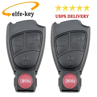 $9.89 • Buy 2 Remote Key Fob Shell Case For Mercedes Benz E430 E300 E320 C230 C280 S600 S500