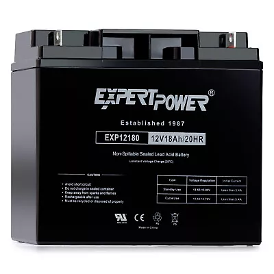 Expert Power 12V 18Ah Wheelchair Mobility Scooter Battery Replaces 17Ah • $39.99