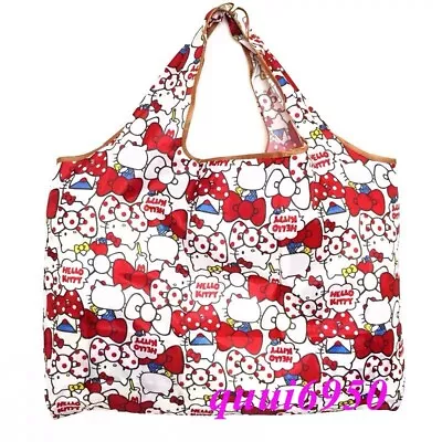 Cute Red Hello Kitty Foldable Shopping Bag Grocery Recycle Eco-friendly Tote • $4.54