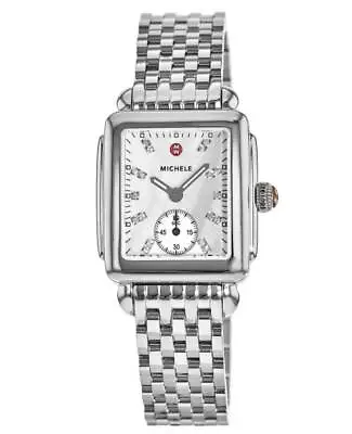 New Michele Deco Mid Mother Of Pearl Diamond Dial Women's Watch MWW06V000002 • $968.13