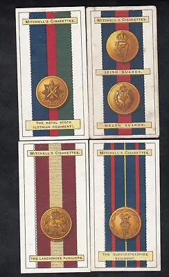Four 1916 British Army Ribbons Cards THE ROYAL SCOTS Lancashire Fusiliers +++ • £4.77