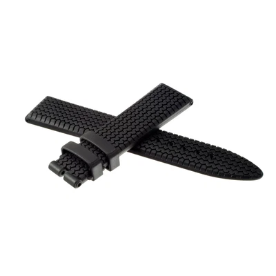 £289 • Buy Genuine CHOPARD Rubber Strap 20/18 Black Tire Design For Mille Miglia 8589