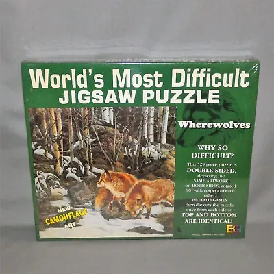 World's Most Difficult Jigsaw Puzzle Wherewolves Vintage 1996 NEW Factory Sealed • $19.95