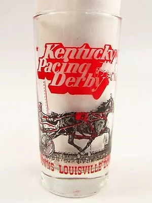 1983 Louisville Downs Kentucky Pacing Derby Souvenir Mint Julep Glass A079 • $11.78