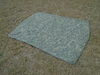 $29.99 • Buy US Military Issue Army ACU Camouflage Wet Weather Poncho Liner Woobie 88  X 62 