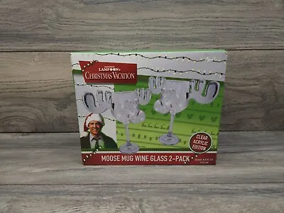 Warner Bros. National Lampoon's Christmas Vacation Wine Glass Moose Mug 2 Pack • $35