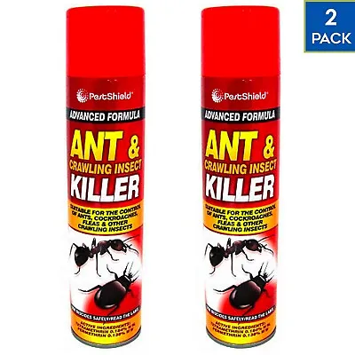 2 X 300ml PestShield Ant & Insect Killer Spray Suitable For Crawling Insects • £6.95