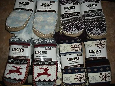 Muk Luks EES Women's Slipper Socks Cozy Lining Slip Resistant - Choose Your Size • $12