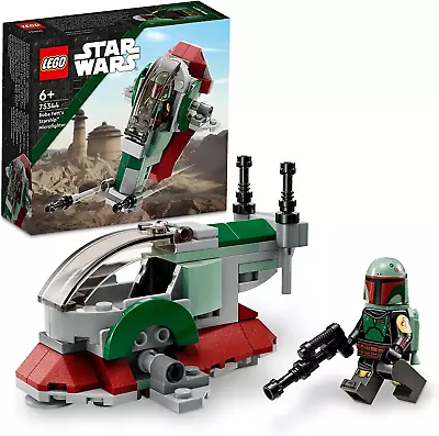 LEGO Star Wars Boba Fett'S Starship Microfighter 75344 Building Toy Set; Idea Fo • $13.99