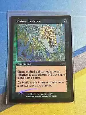 Magic The Gathering MTG Nemesis ANIMATE LAND Foil Spanish • $3