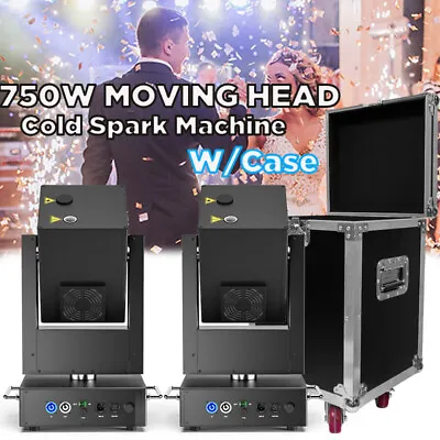 Cold Spark Machine Moving Head 750W Stage Effect DMX Firework DJ Event Club&Case • $339.99