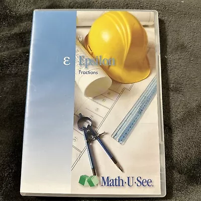 Math U See - Epsilon Fractions- Instructional Dvd - Home School Curriculum • $24.99