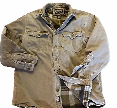 Levi’s Heavy Shirt Jacket Men’s Medium Corduroy Flannel Lined Barn Shacket • $38.69
