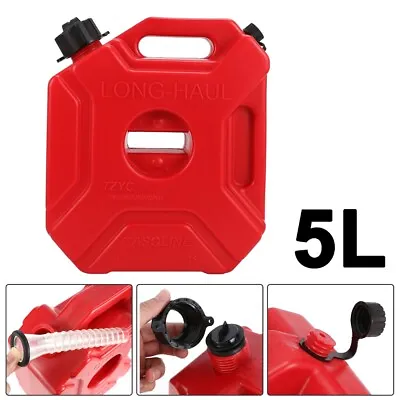 5L Spare Jerry Can Gas Plastic Car Fuel Tank Petrol For Motorcycle ATV UTV • $55.56