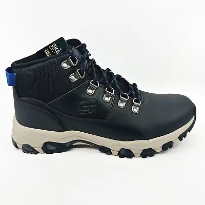 Skechers Outdoor Selmen Marzo Black Mens Leather Hiking Boots • $74.95
