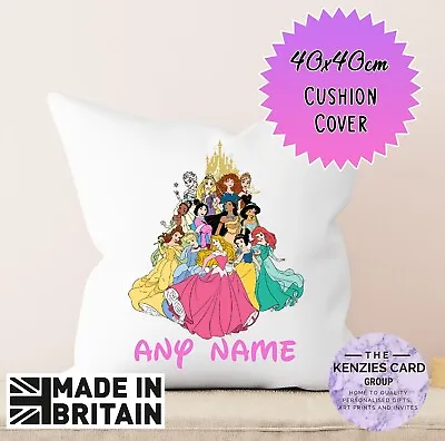 Personalised Disney Princess Cushion Cover Any Name Cover Cushion V4 • £6.55