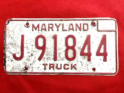 Maryland License Plate J 91844 ...... Expired / Crafts / Collect / Specialty • $4.50