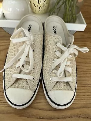 Converse Dainty Mule Raffia Slip On Uk Size 5.5 Eu 38.5 Worn Once • £15