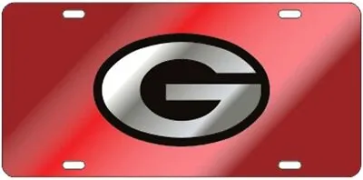 UGA UNIVERSITY OF GEORGIA Bulldogs Mirrored License Plate / Car Tag  • $24.95