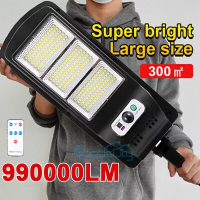 $23.81 • Buy Commercial Solar Street FloodLight LED Light Outdoor Area Dusk To Dawn Wall Lamp