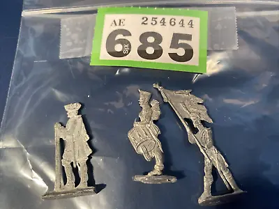 AE685 Vintage Unpainted Metal Soldiers - Unknown Maker - Military Figures • £9.50