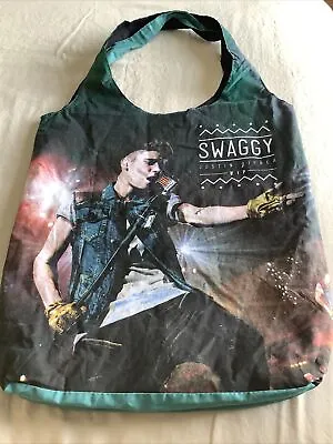 £13.75 • Buy JUSTIN BIEBER SWAGGY Swag TOTE BAG VIP Members Only - Reversible FREE SHIPPING!