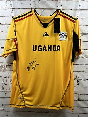 Uganda National Soccer Team Signed Jersey Men’s Adidas Clima Cool Size 2XL New • $48