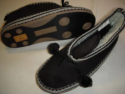 Deer Stags Mutsy Slipperooz In/Outdoor Tassel Detail Slipper Shoes Womens • $9.99