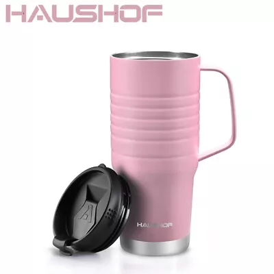 $25.99 • Buy HAUSHOF 24oz Travel Mug Vacuum Insulated Leak-proof Double Wall Water Travel Mug