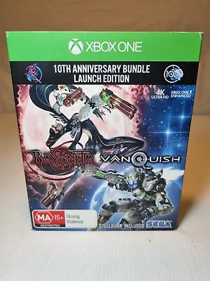 Bayonetta/Vanquish 10th Anniversary Launch Edition XBOX ONE STEELBOOK Game SEGA • $40