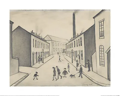 L.S. Lowry - North James Henry Street Salford 1956 - Official Fine Art Print • $14.87