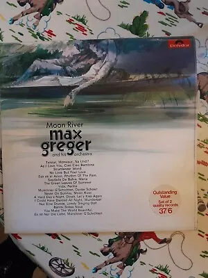 Max Greger And His Orchestra: Moon River (1966) Double Vinyl LP  583 569 • $6.22