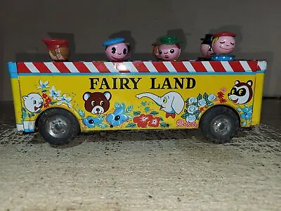 Vintage MT Modern Toys Japan Tin Battery Op Fairy Land Bus 10 1/2  • $29.99