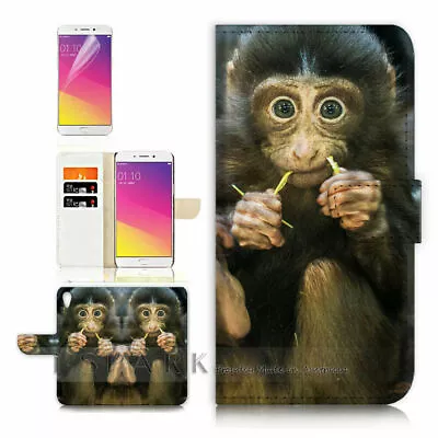 Monkey  TPU Phone Wallet Case Cover For New Optus X Start 2  - 31090 • $13.99