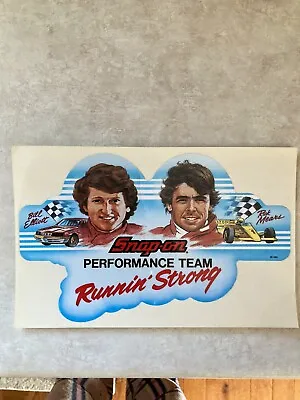 New Snap On Tools Decal/Sticker Bill Elliot And Rick Mears Vintage Runnin Strong • $11.79
