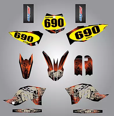 Custom Graphics For KTM 65 2009 - 2015 Reaper Style Full Sticker Kit • $199.90