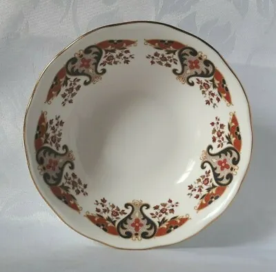 Colclough Royale Dessert Bowl Bone China Cereal Bowl In Red Brown And Blue • £16.95