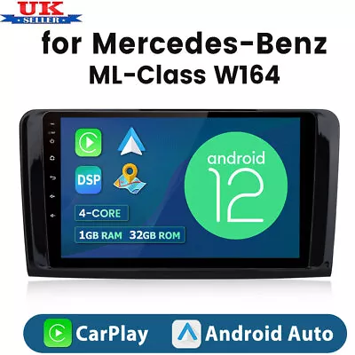 For Benz ML/GL W164 X164 Android Auto Wireless Carplay Car Stereo Radio Sat Nav • £114.99