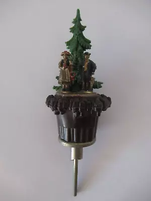 Vintage German Man Woman Liquor Bottle Pourer Stopper Spout Topper Germany RARE • $14.99