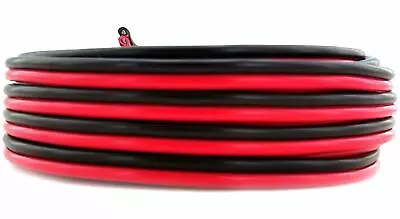 50 Feet 10 Ga Gauge CCA Copper Clad Aluminum Red Black 2 Conductor Zip Cable  • $22.90