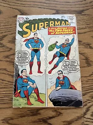 Superman #137 (DC Comics 1960) “Two Faces!” Vintage Silver Age Low Grade FR • $9.99