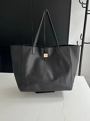 Mulberry  Tessie Tote Black Leather Bag Shoulder  Shopper - Authentic • £275